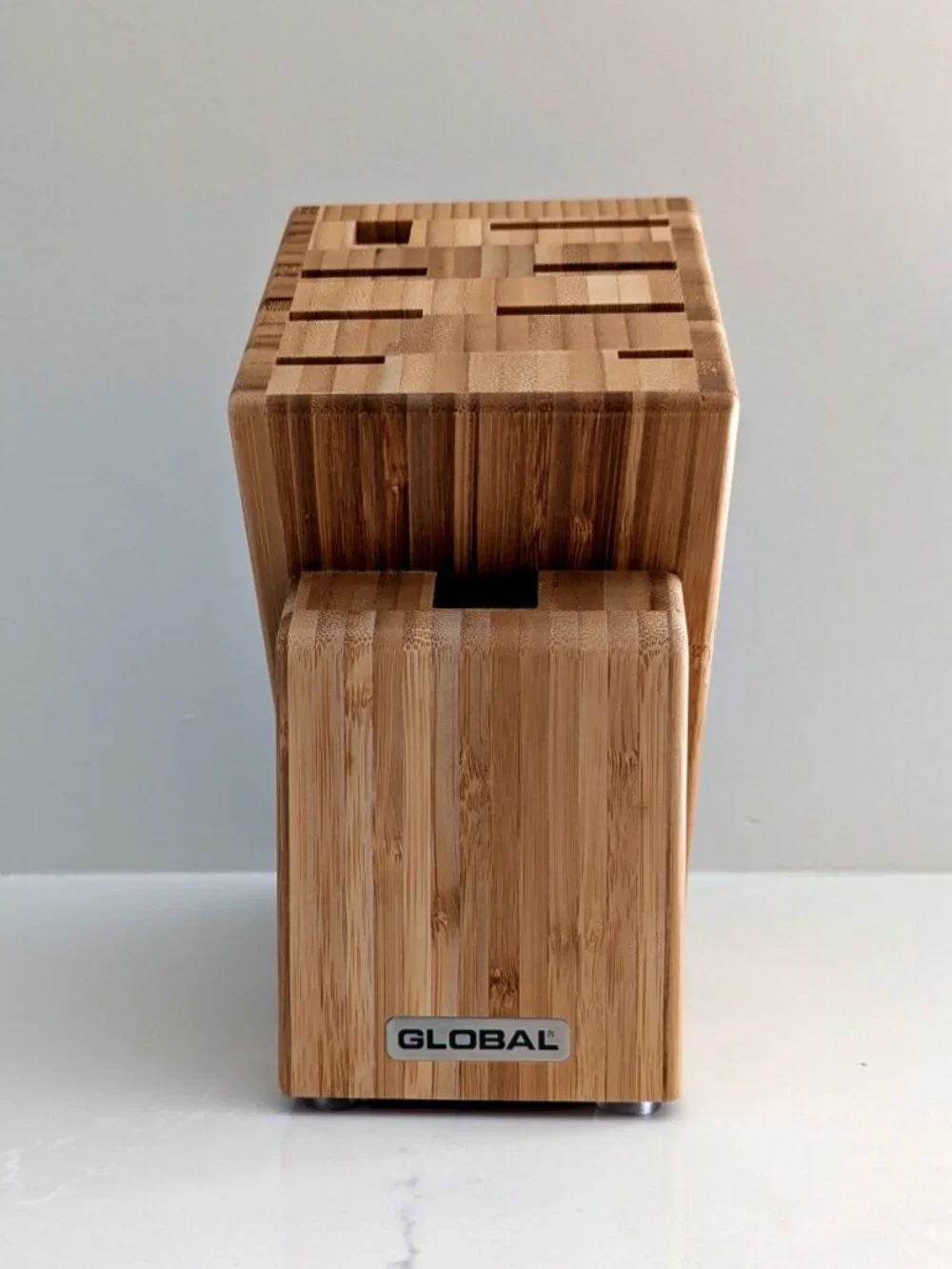 Global Cutlery Bamboo Knife Storage Block